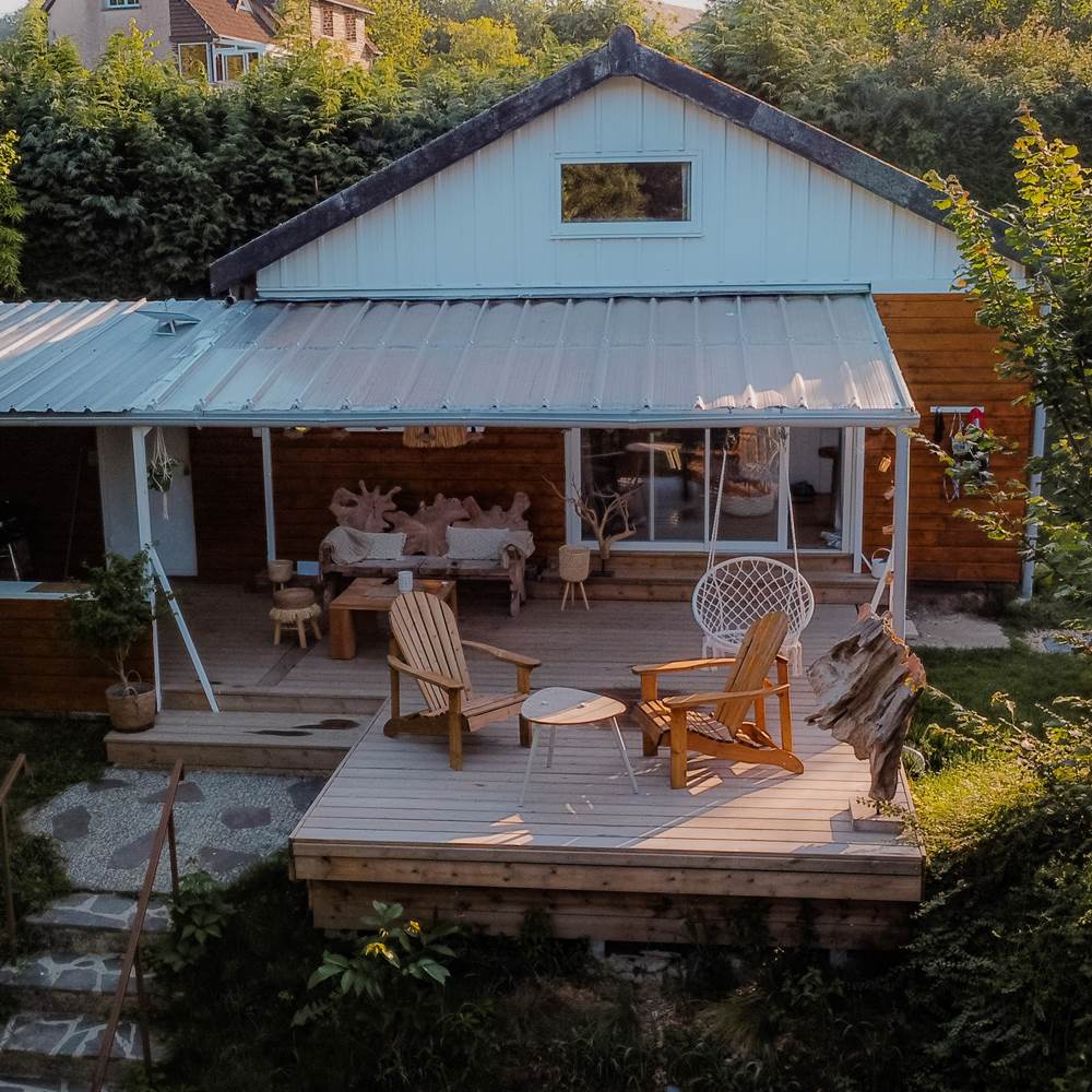 Cabane vue du drone