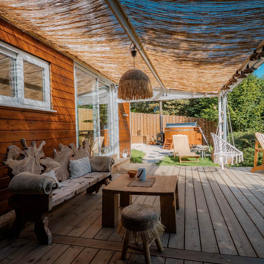 La grande terrasse protégée