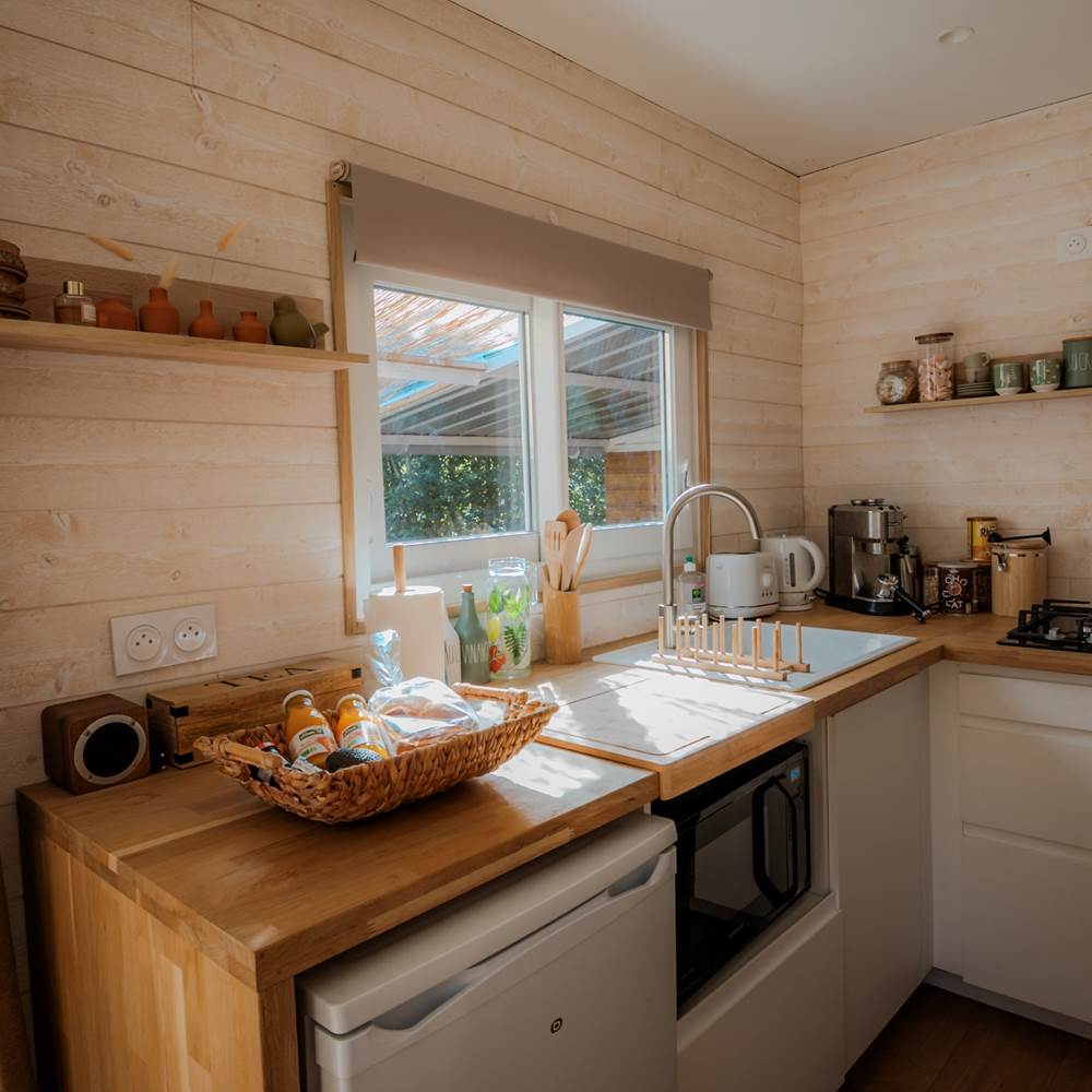 La cuisine vue sur l'étang